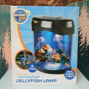 Discovery Kids Animated Jellyfish Lamp Multi-Colored Night Light 5 Color New